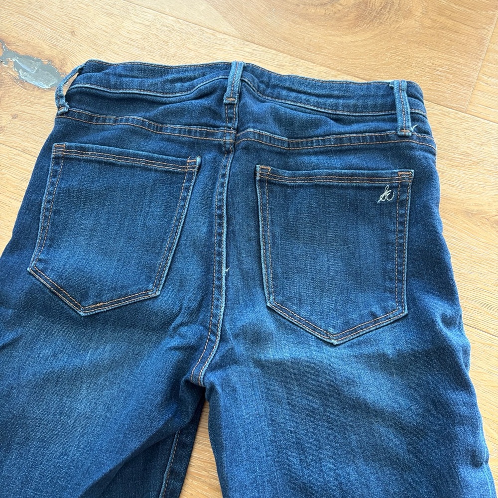 Sam Edelman The Stiletto Straight Leg Jeans dark blue